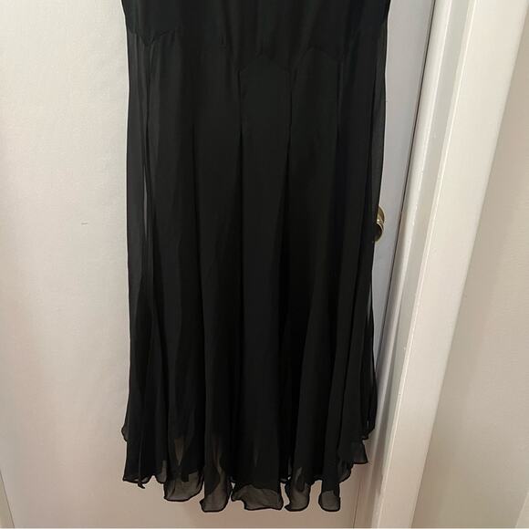 Zara Black SEMI SHEER STRAPLESS DRESS Size Medium - Picture 14 of 15